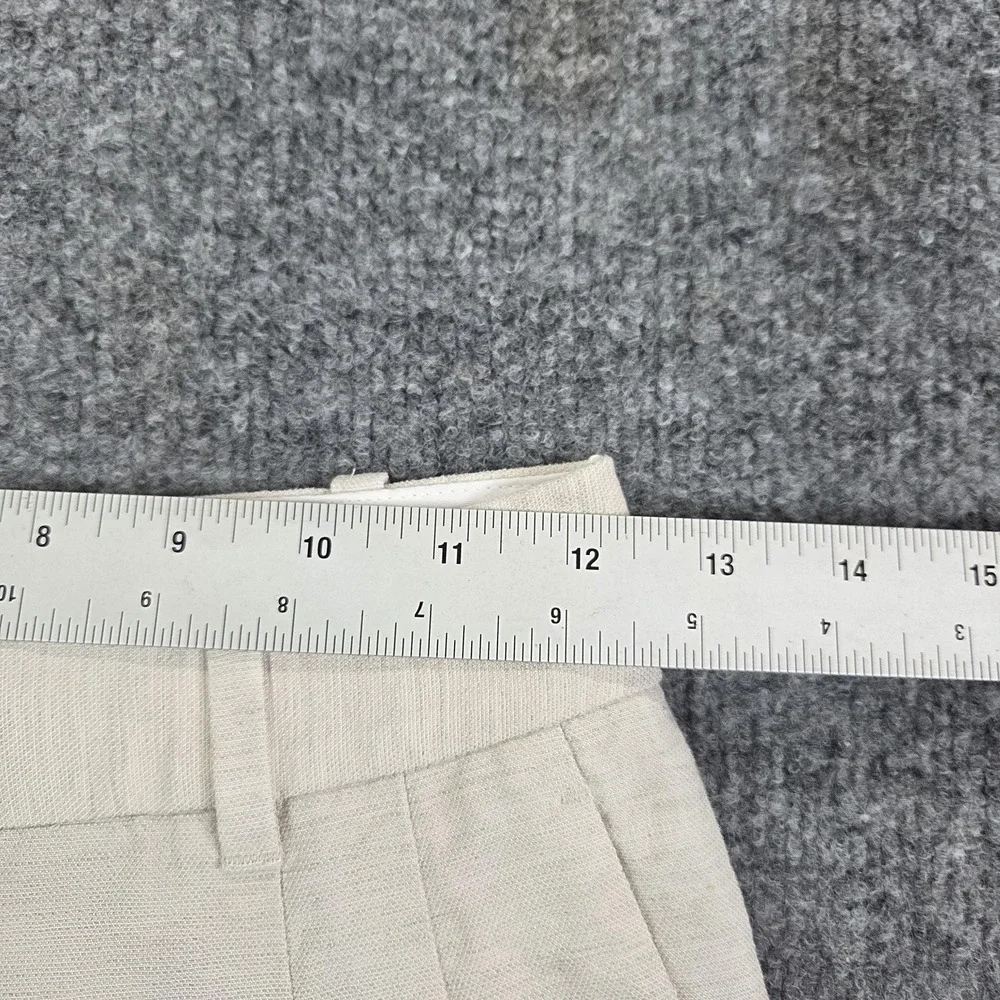 Aritzia Pants Womens 0 Beige Effortless Pant Linen Lyocell Wide Leg Twill